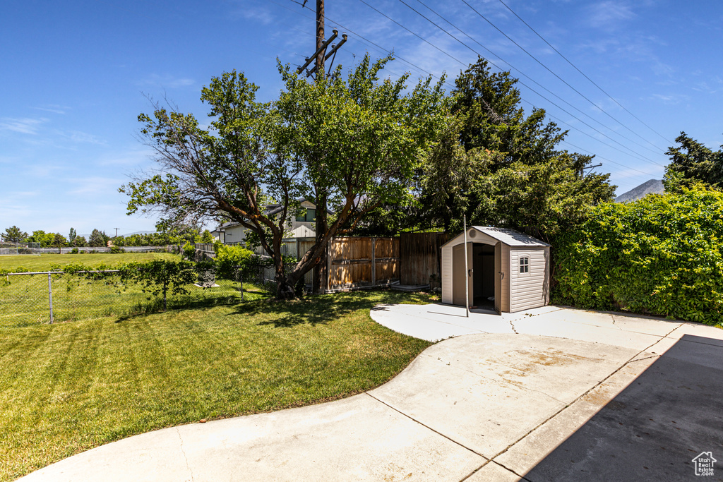 View of yard featuring a patio area