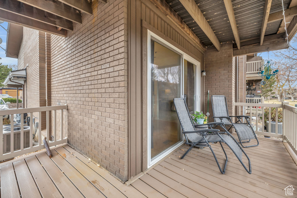 View of deck