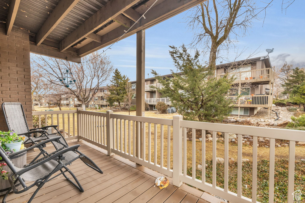 View of deck
