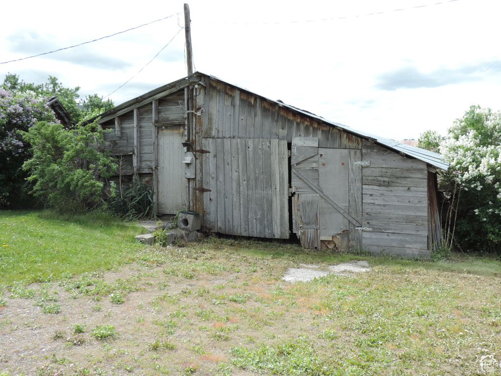 View of barn
