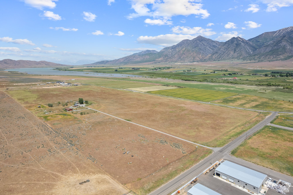 View of mountain backdrop featuring rural landscape