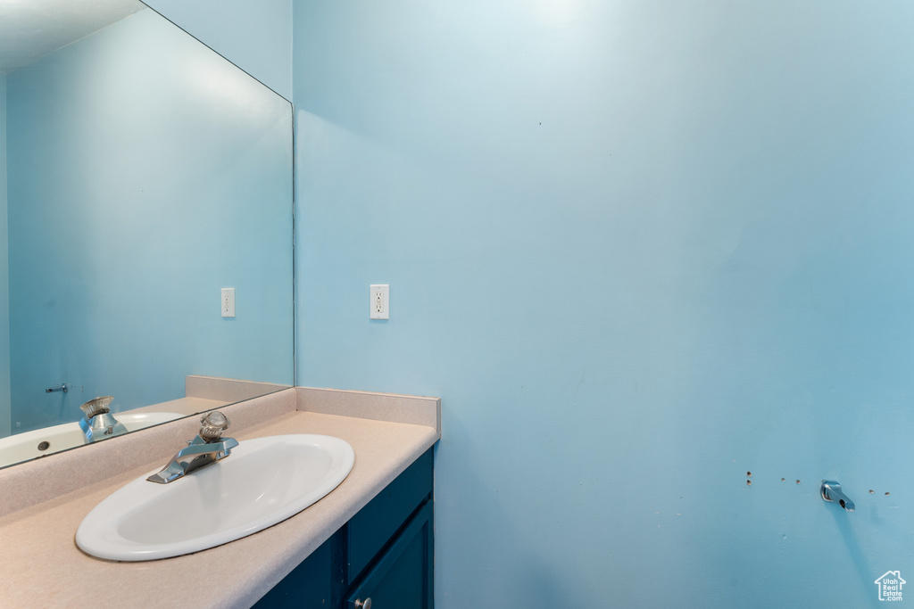 Bathroom featuring vanity