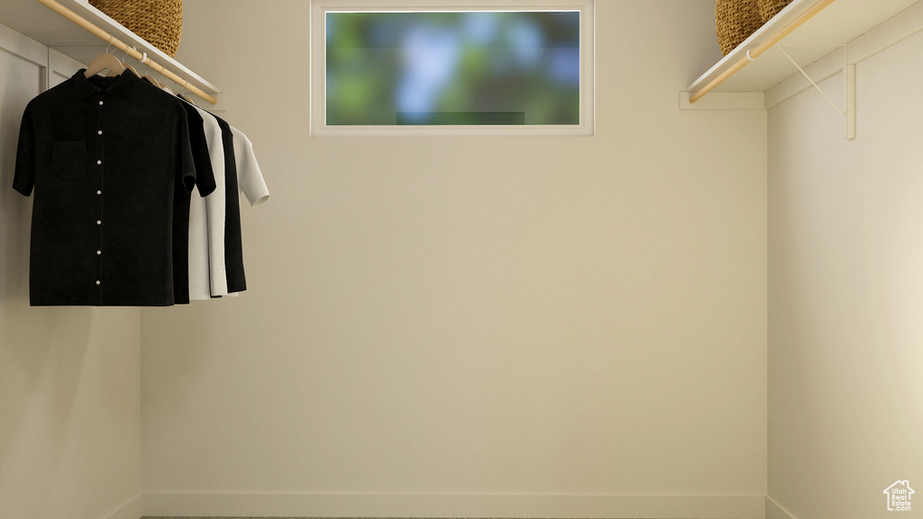 View of spacious closet