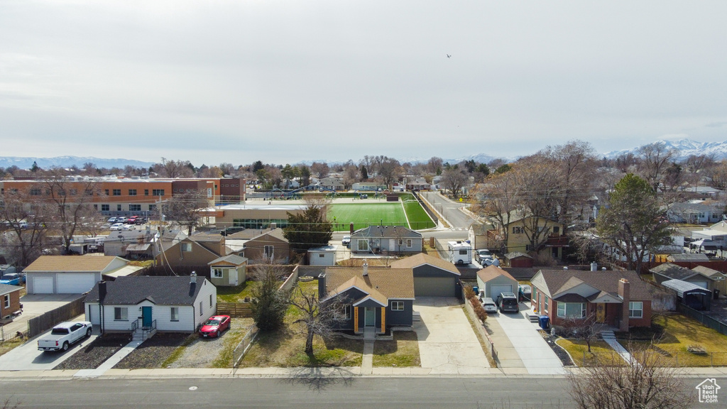 Drone / aerial view featuring a residential view