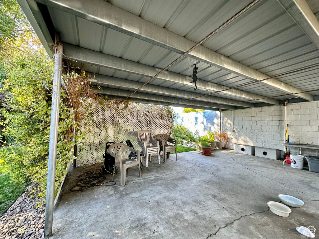 View of patio