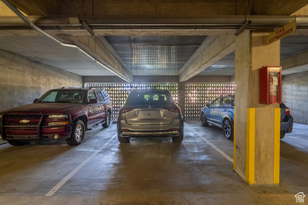 View of parking garage