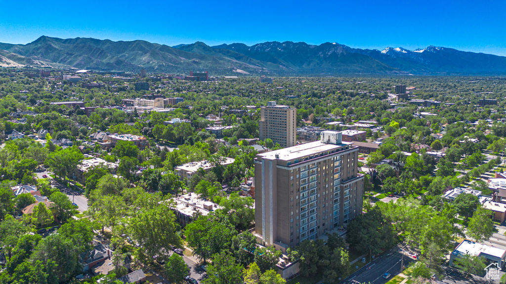 Drone / aerial view of mountains