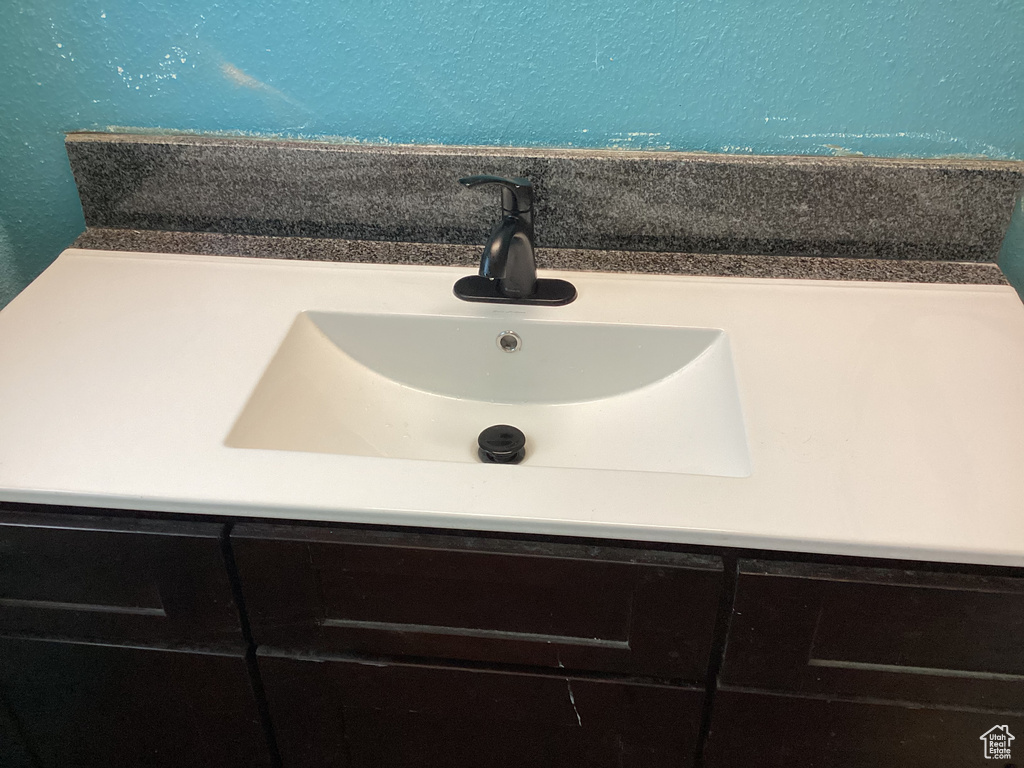 Interior details featuring vanity