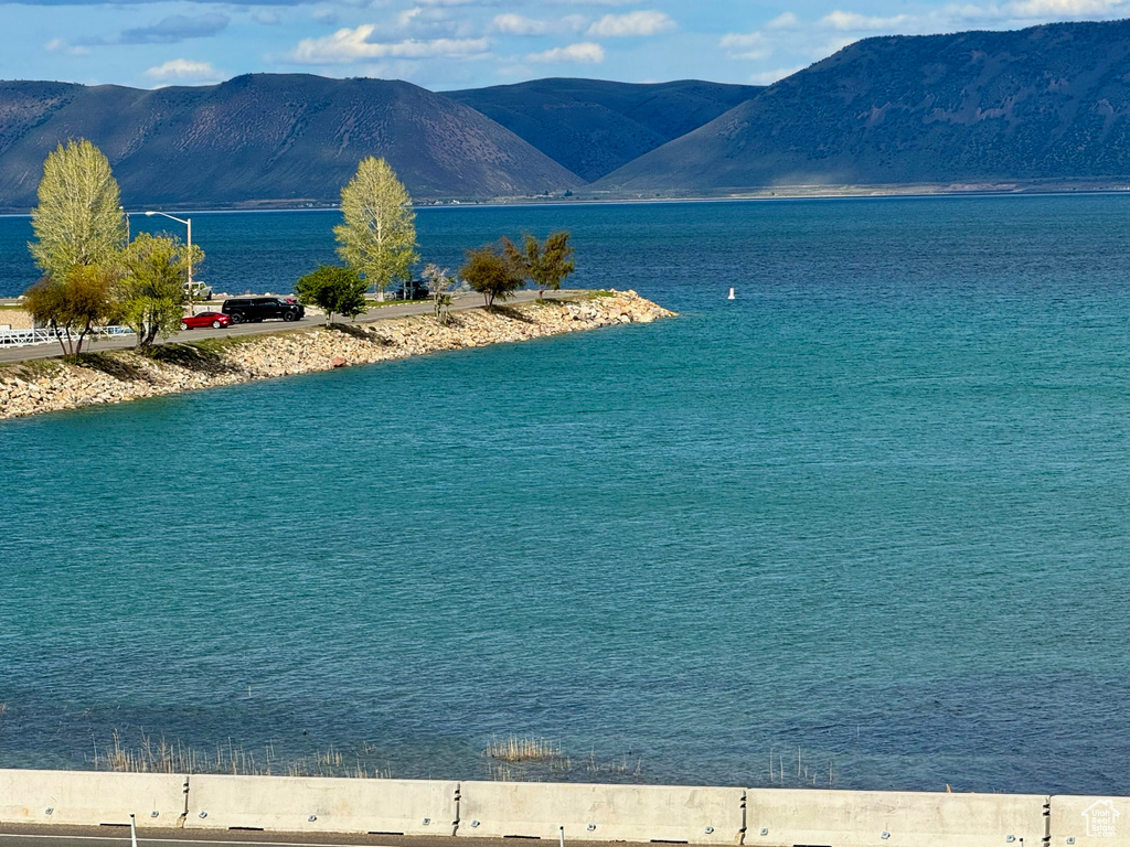 Water view featuring a mountain view