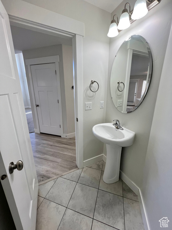 Bathroom with baseboards