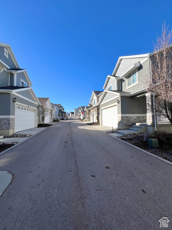 View of road featuring a residential view