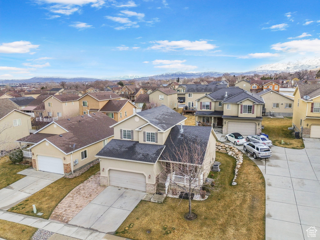 Drone / aerial view featuring a residential view