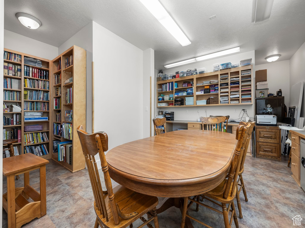 Dining space featuring a desk