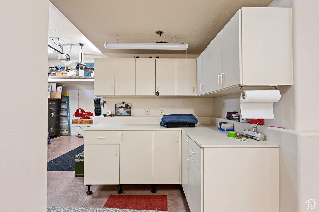View of laundry area