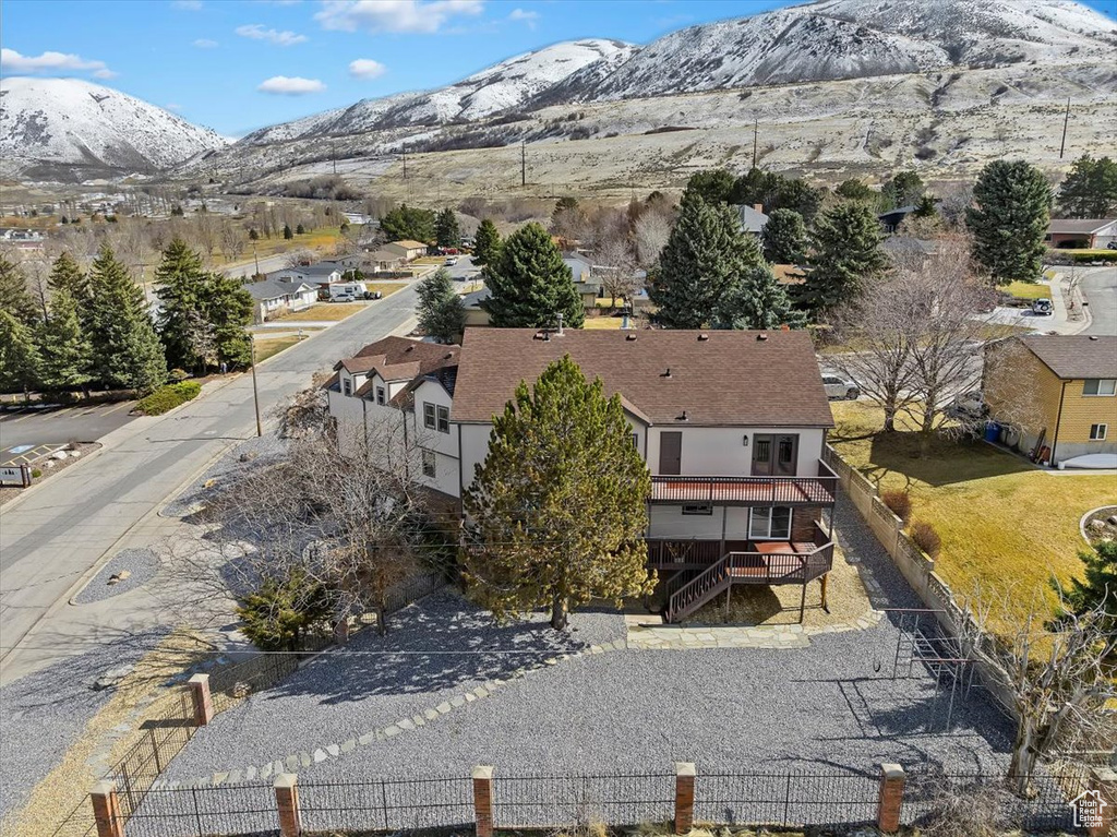 Bird\\\'s eye view featuring a residential view and a mountain view