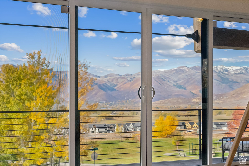 Details with a mountain view