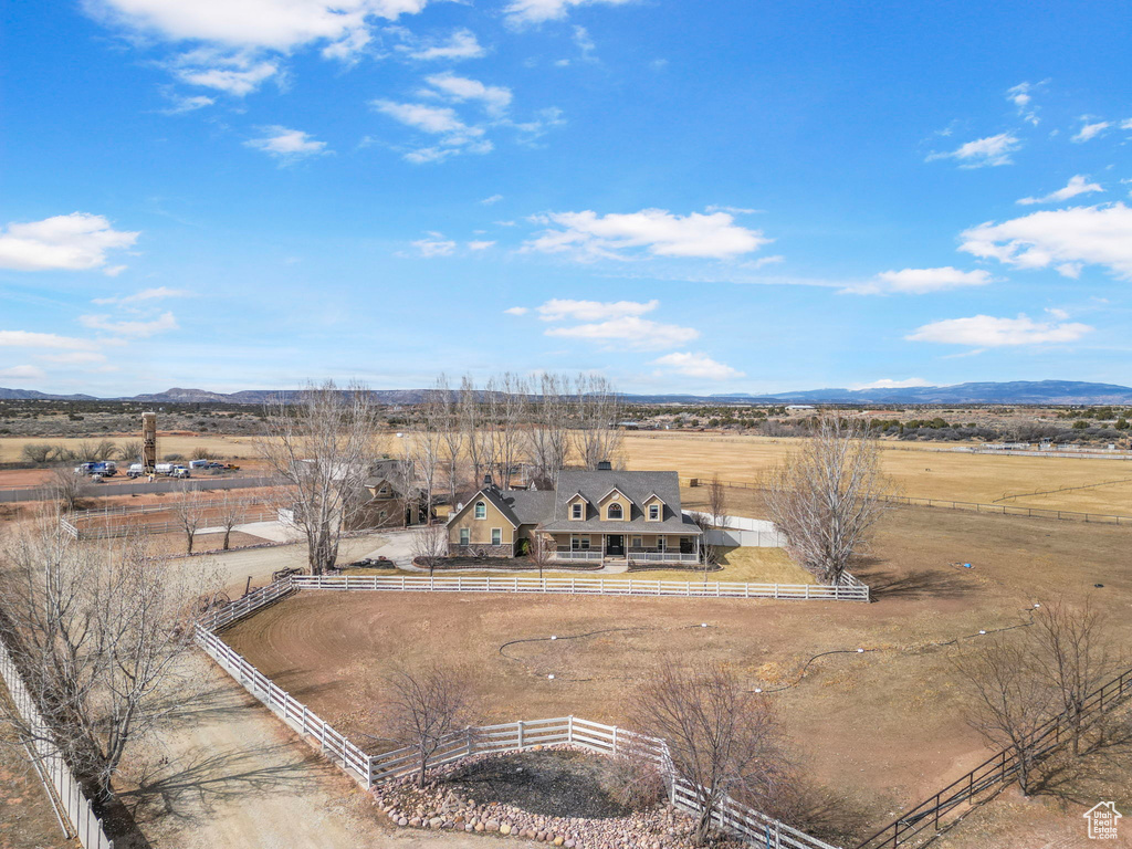 Bird\\\\\\\'s eye view featuring a rural view and a mountain view