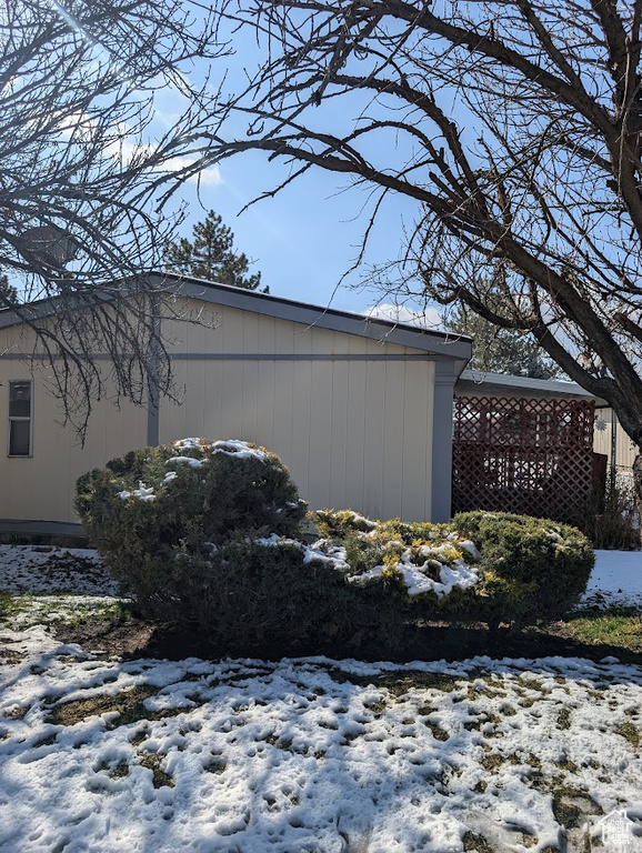 View of snowy exterior