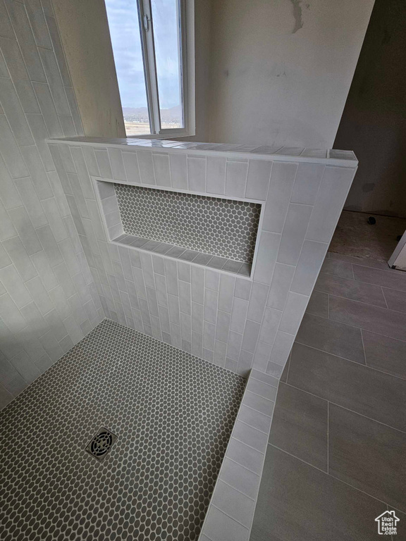 Details featuring a tile shower