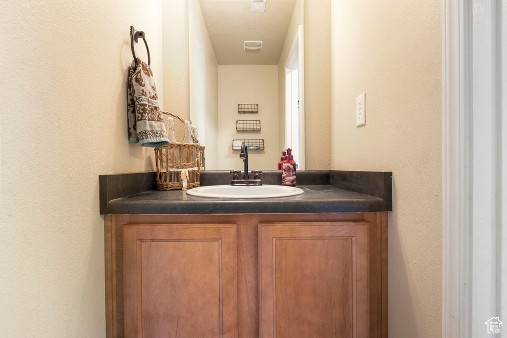 Bathroom featuring vanity