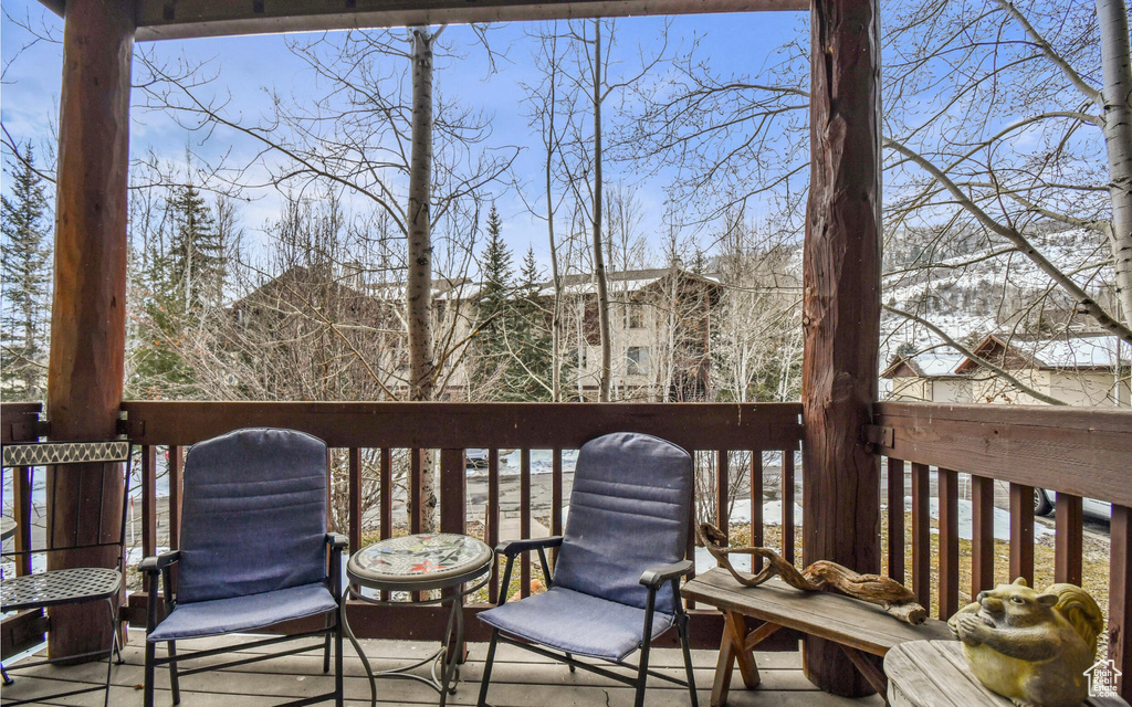 View of deck