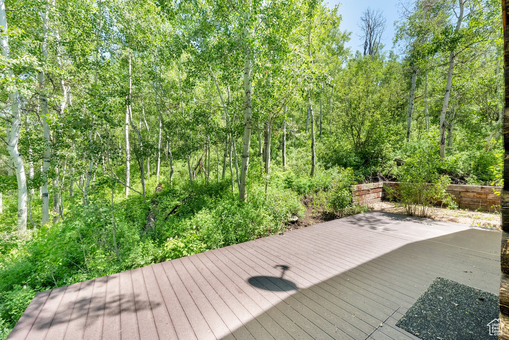 View of deck