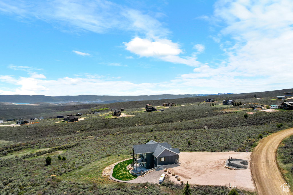 View of rural area with a mountain backdrop