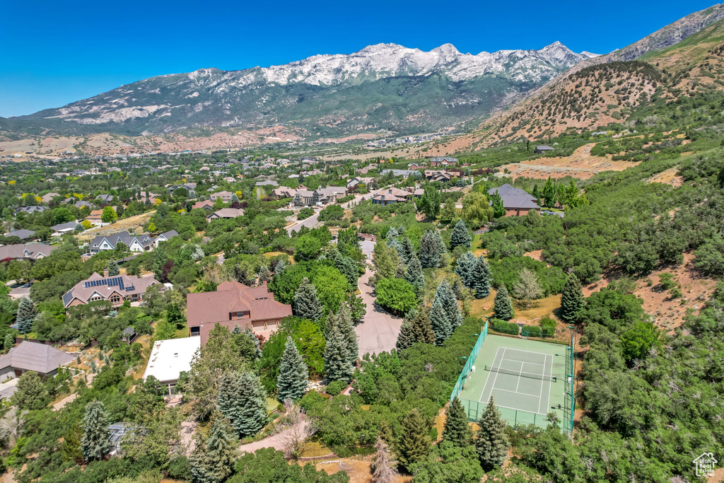 Aerial view of mountains