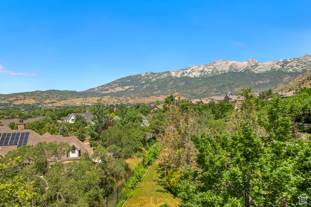 View of mountain background
