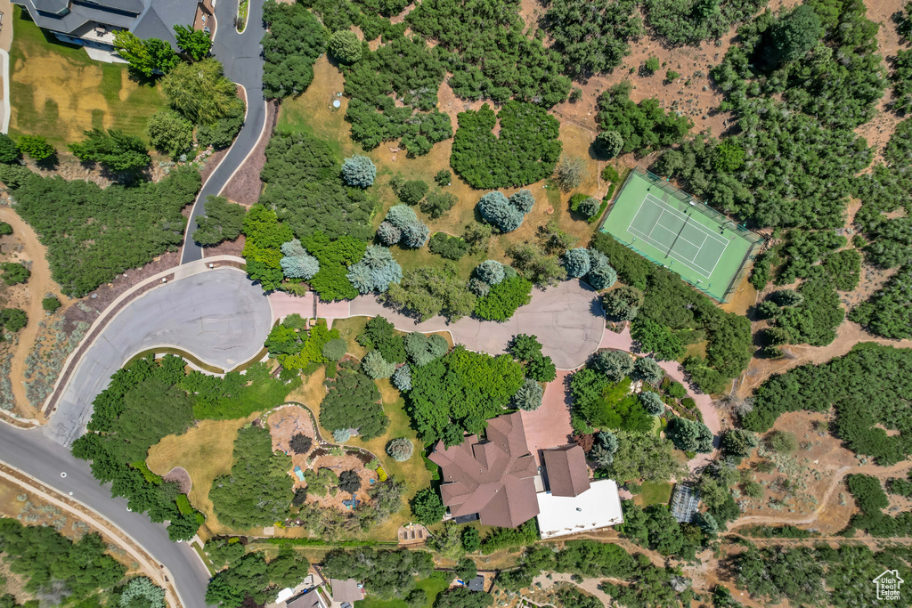 Aerial view of property's location
