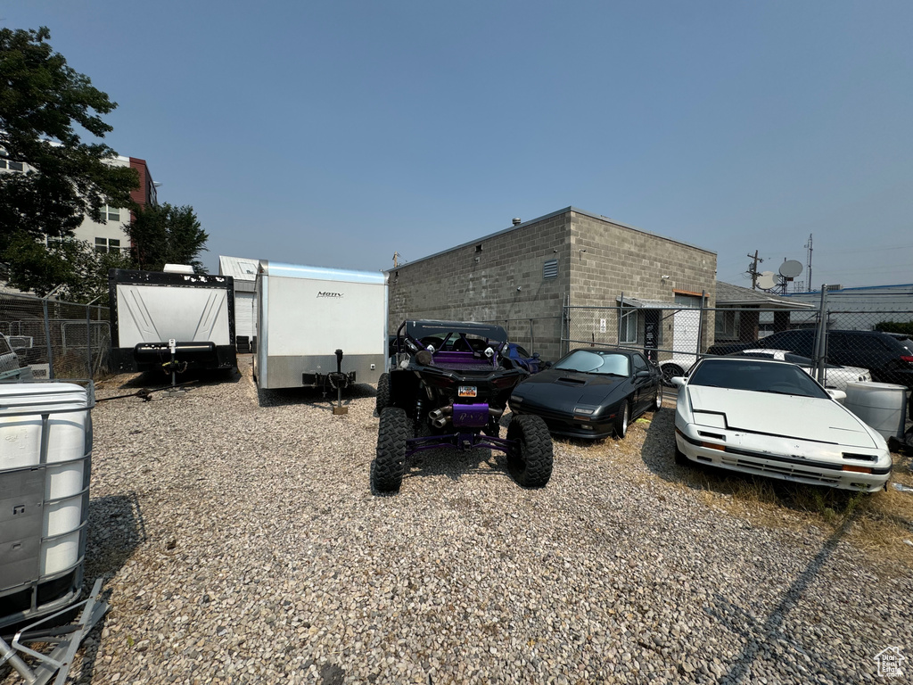 Exterior space with fence