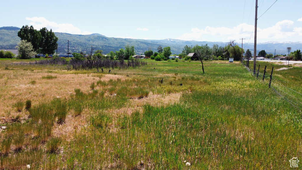 Mountain view featuring rural landscape