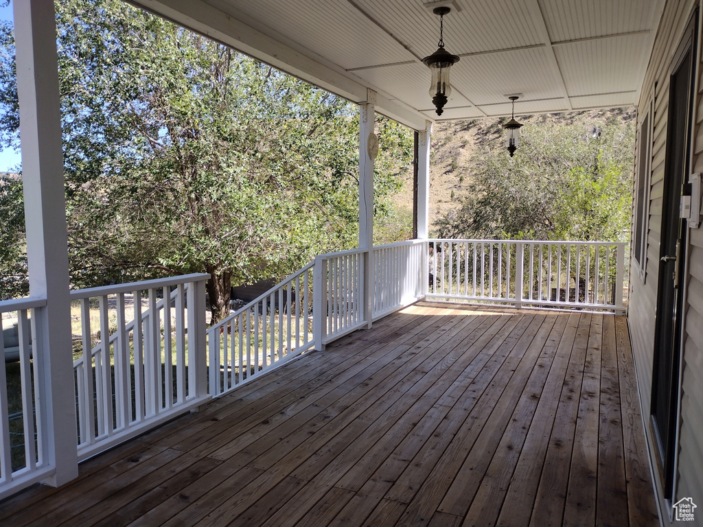 View of deck