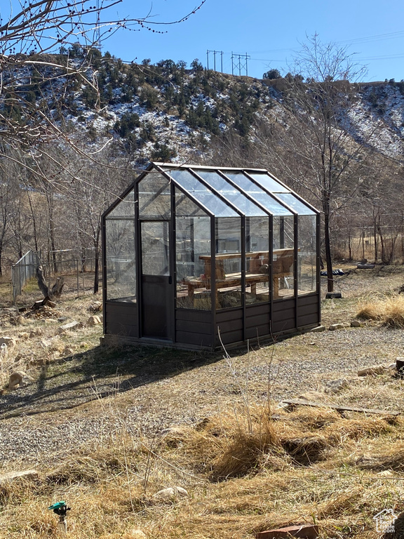 View of greenhouse