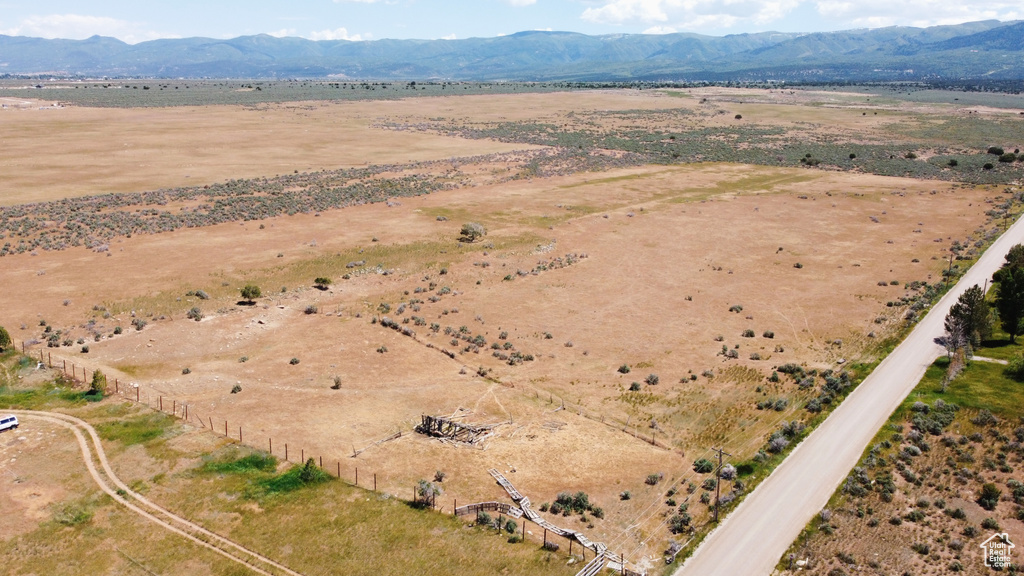 View of rural area featuring a mountain backdrop