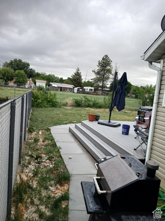 View of patio / terrace featuring a deck
