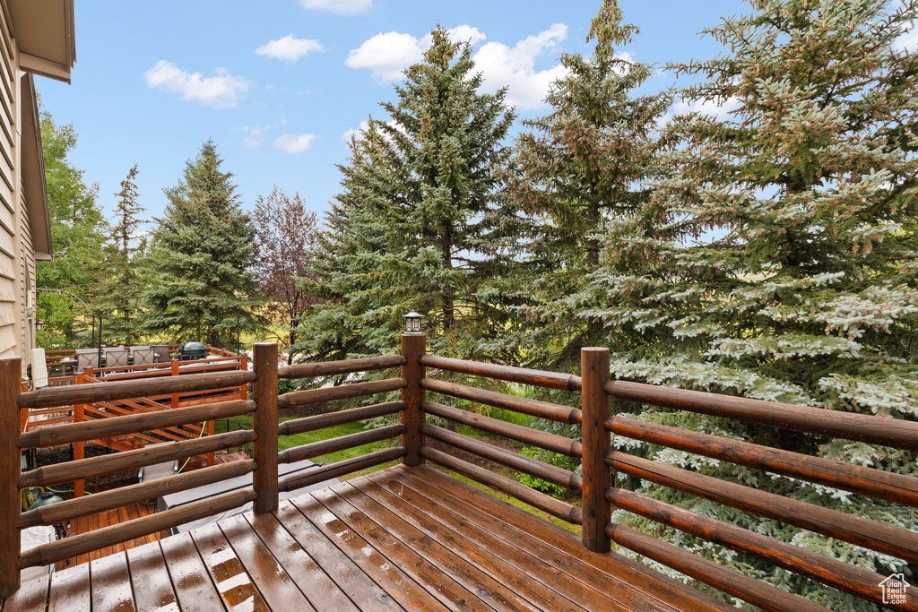 View of wooden terrace