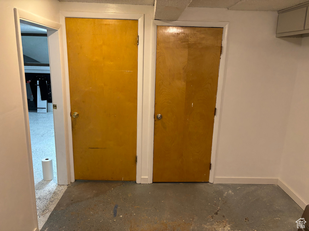 Hall with baseboards