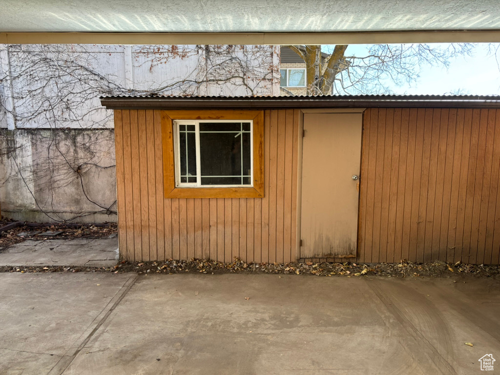 View of outdoor structure featuring an outdoor structure