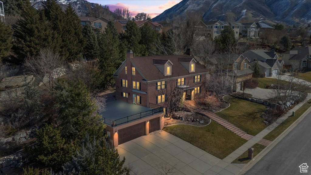 Drone / aerial view with a residential view