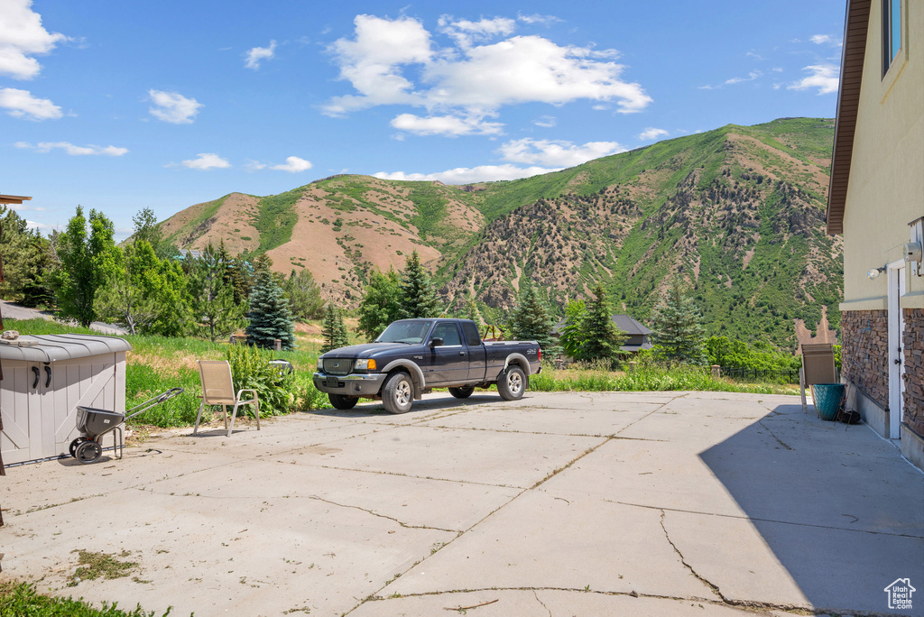 View of mountain backdrop