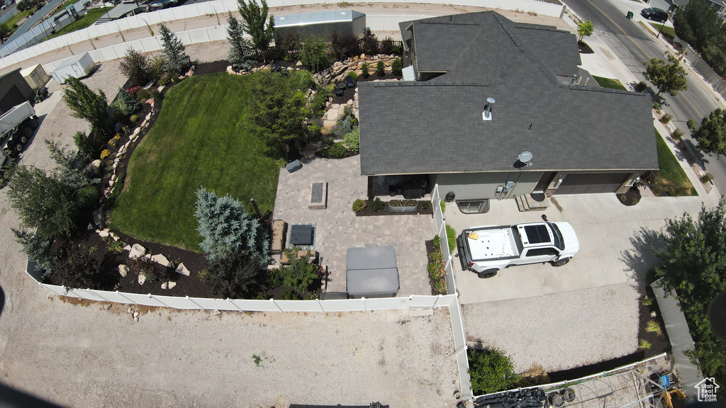 Aerial view of property's location