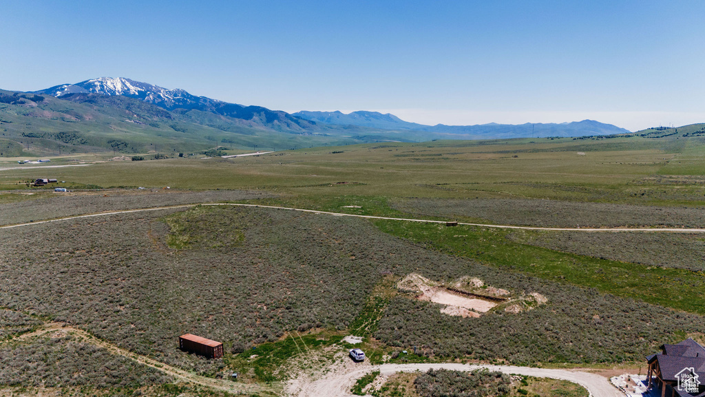 Property view of mountains featuring a rural view