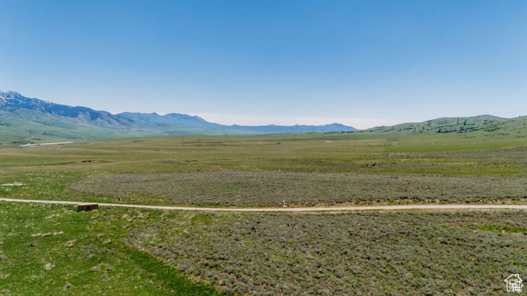 Mountain view with a rural view
