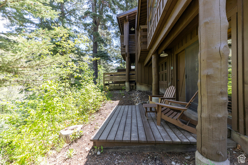 View of deck