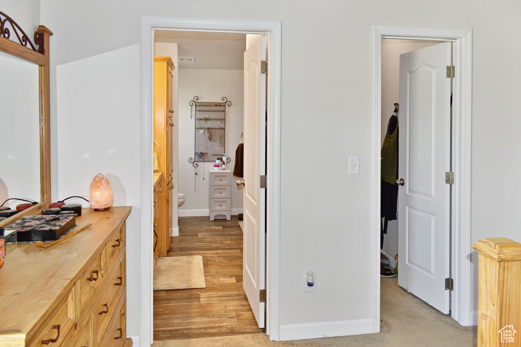 Hall featuring baseboards