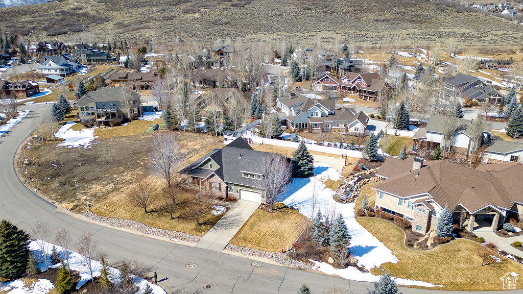 Aerial view featuring a residential view