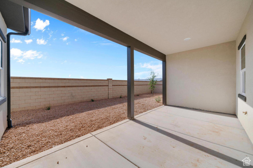 View of patio / terrace with a fenced backyard