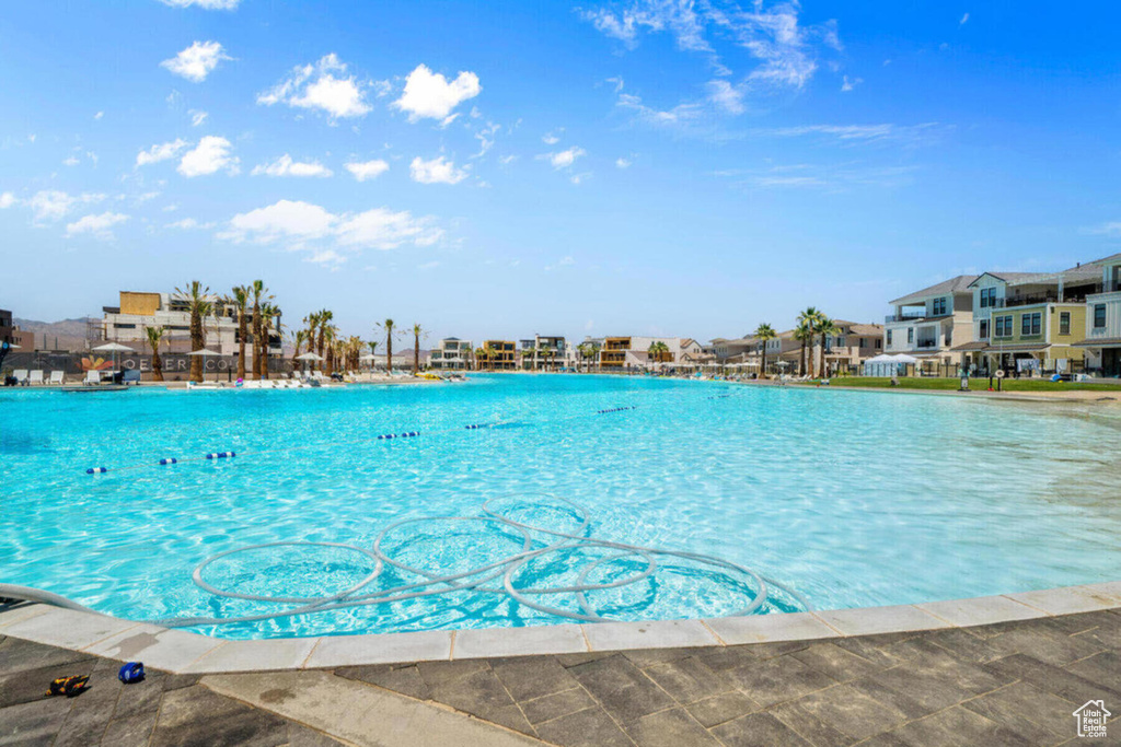 View of pool featuring a residential view