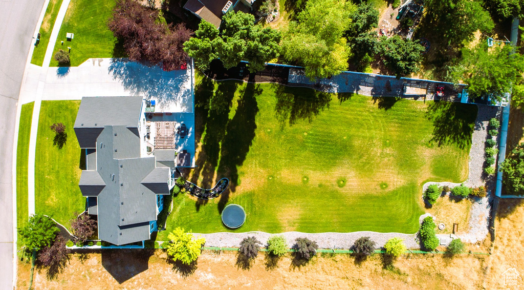 Birds eye view of property